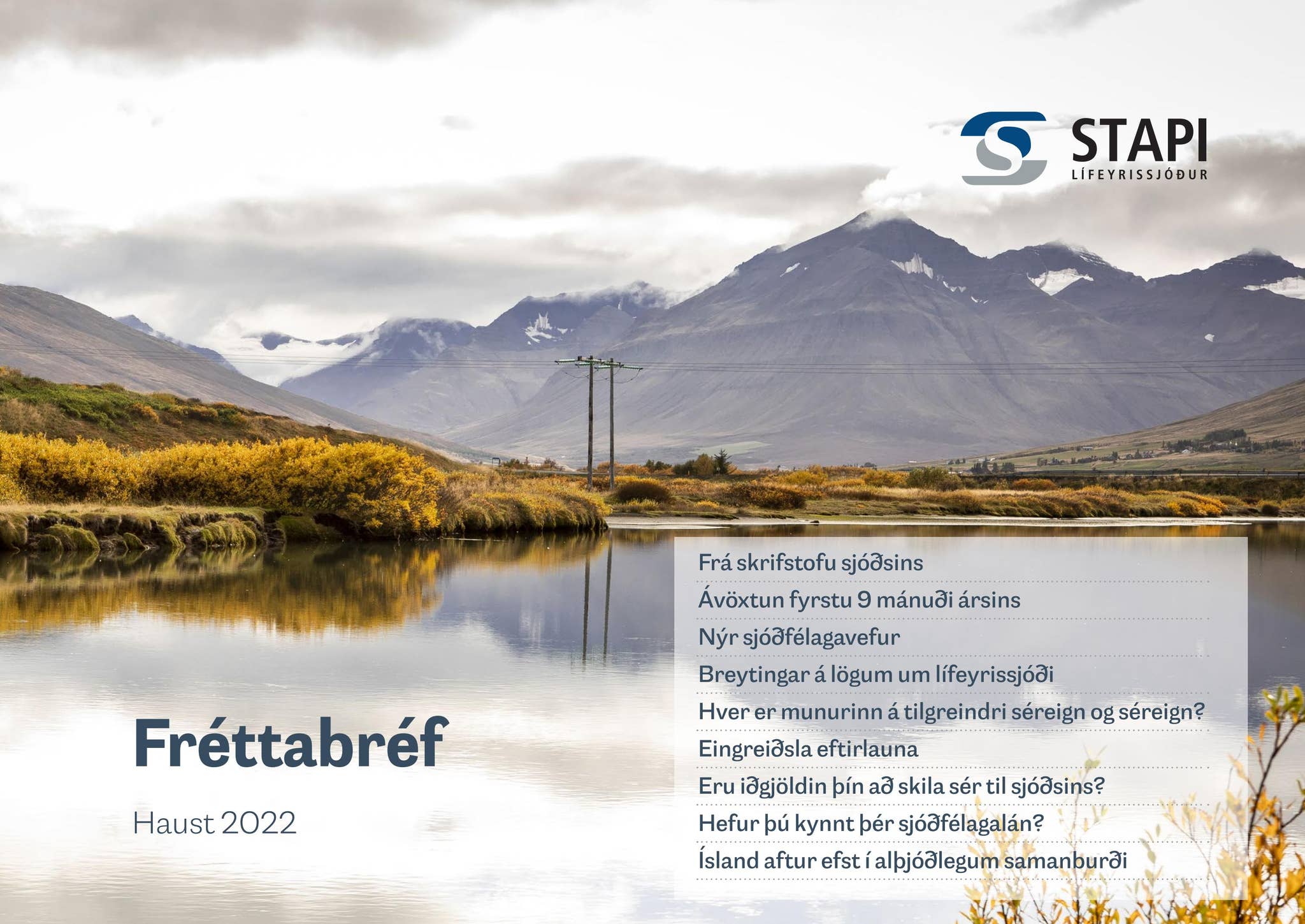 Stapi Fréttabréf Stapa haust 2022 by Stapi lífeyrissjóður - Issuu