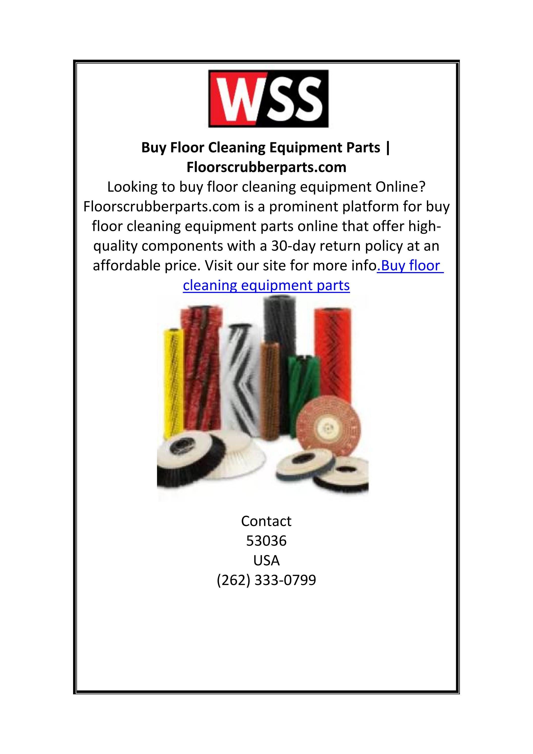 Buy Floor Cleaning Equipment Parts by