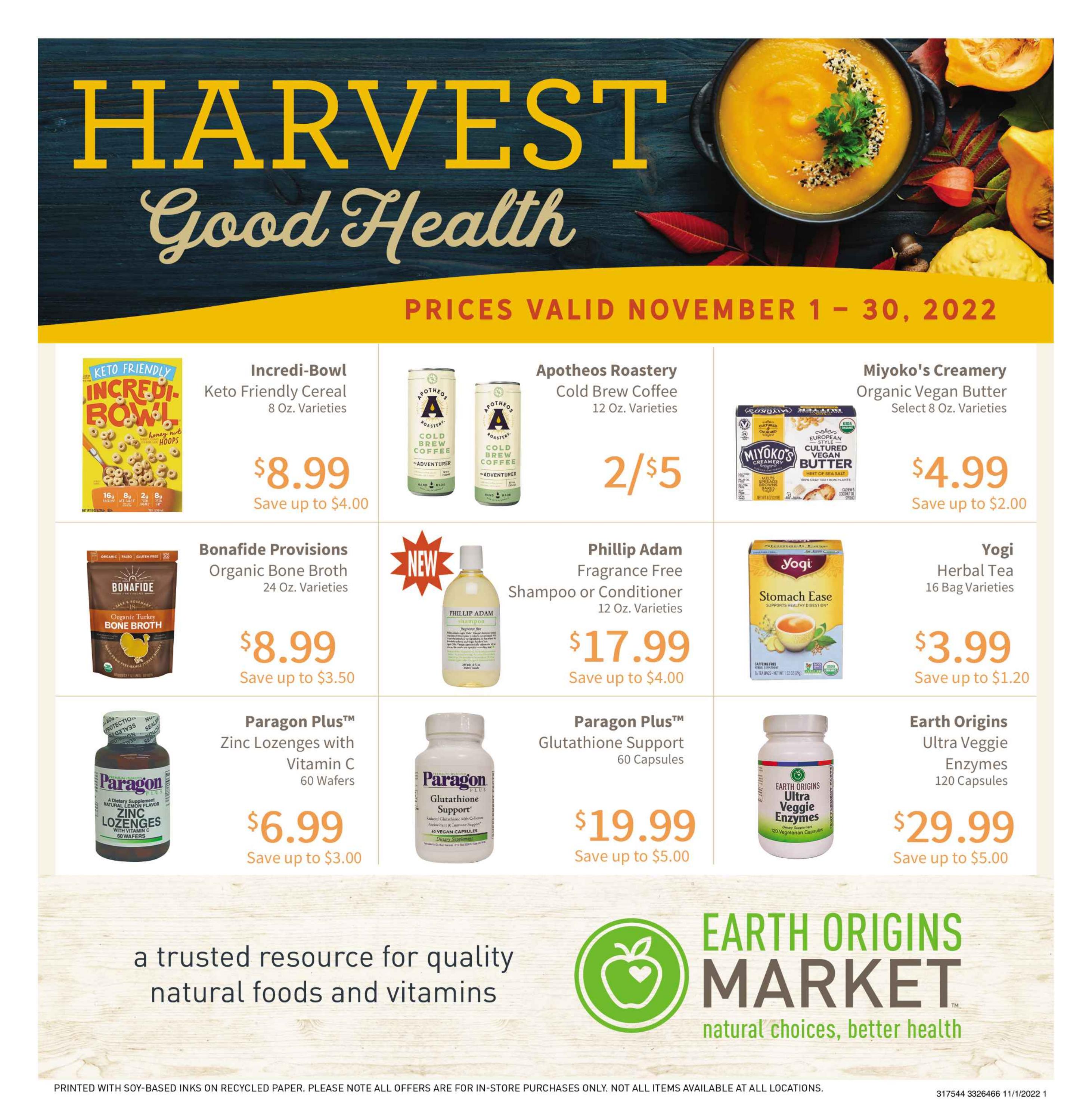 Ad Insert November2022 Earth Origins Market by HFAI Issuu