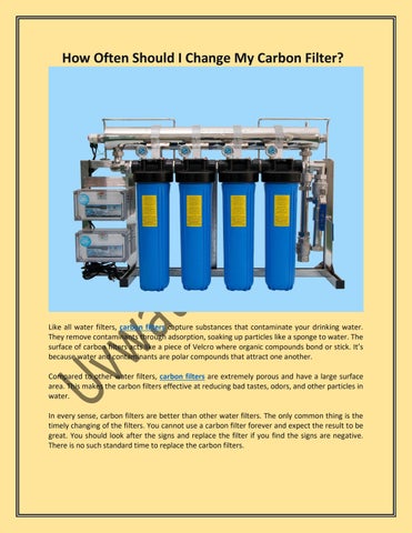 How Often Should I Change My Carbon Filter? by Issuu