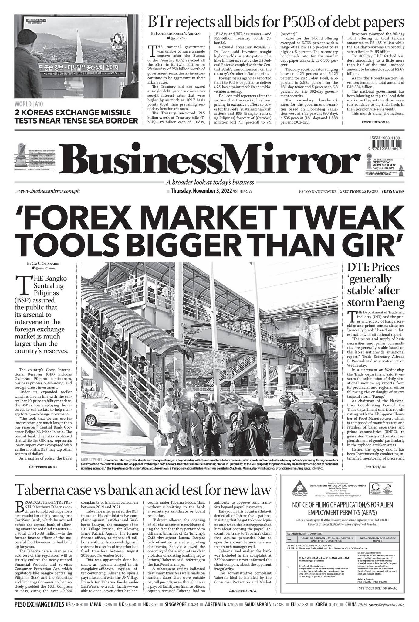 BusinessMirror November 03, 2022 by BusinessMirror - Issuu