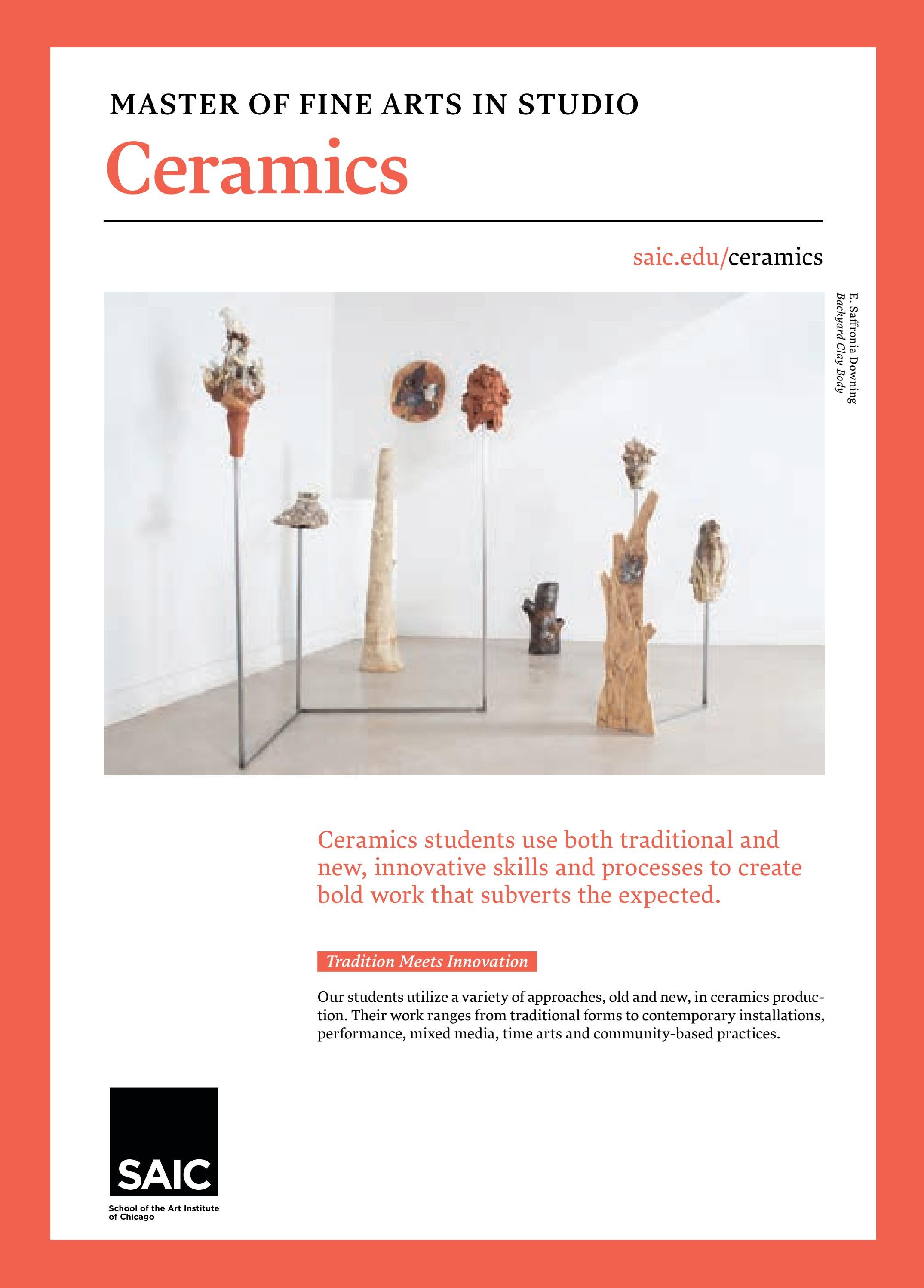 SAIC Ceramics MFA Brochure by School of the Art Institute of Chicago