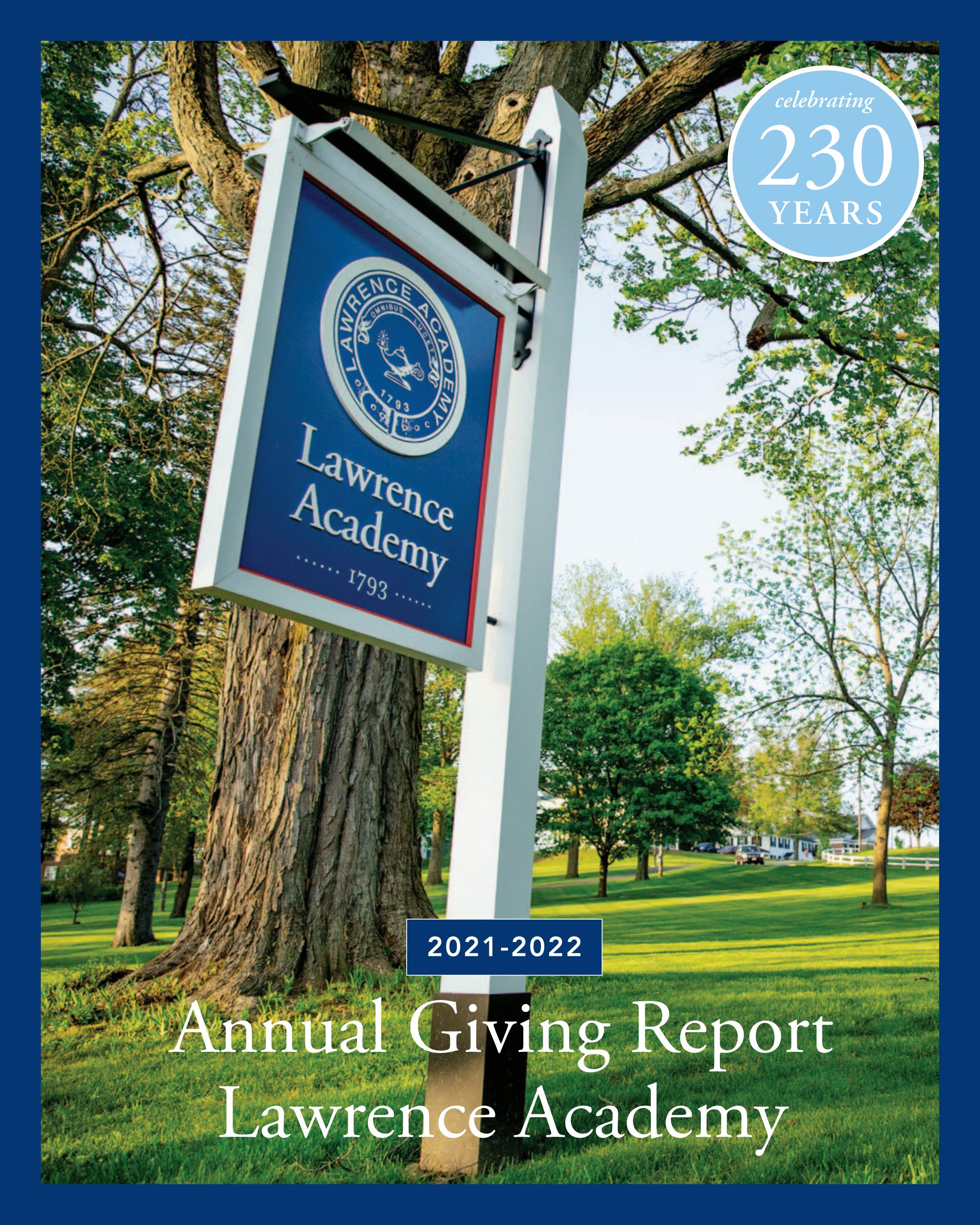 2021 2022 Lawrence Academy Annual Report By Lawrence Academy Issuu