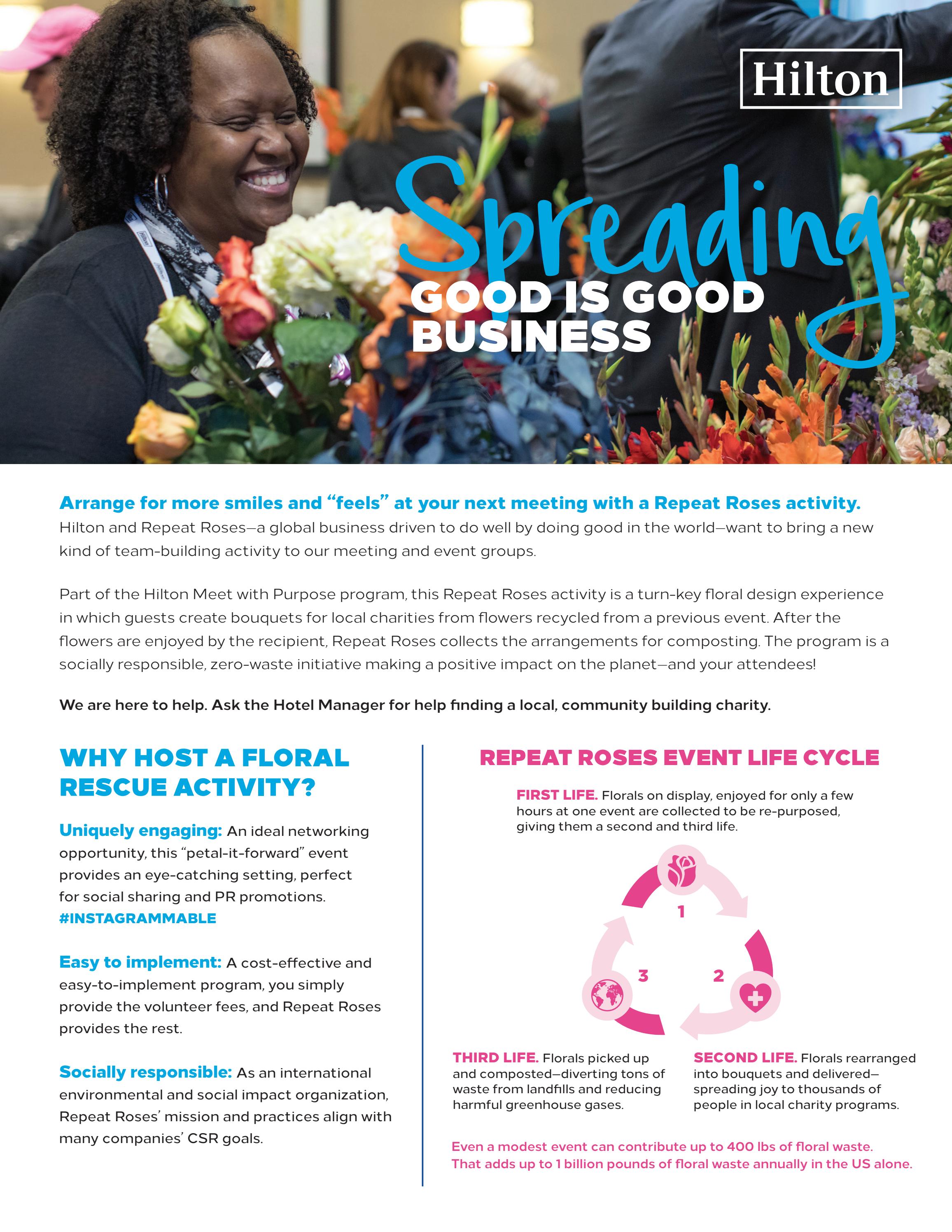 Purpis Program Hilton Meet With Purpose Repeat Roses Activity Guide by hemline-theory ...