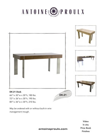 Antoine Proulx | Desks | 1-520-760-0037 第 2 页