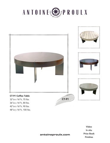 Antoine Proulx | Coffee Tables | 1-520-760-0037 第 11 页