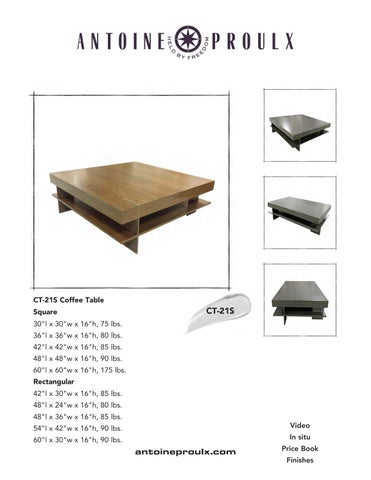 Antoine Proulx | Coffee Tables | 1-520-760-0037 第 3 页