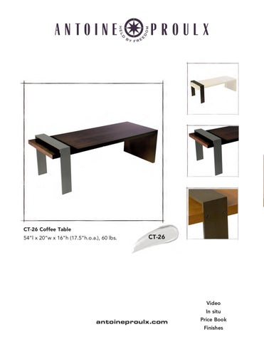 Antoine Proulx | Coffee Tables | 1-520-760-0037 第 4 页