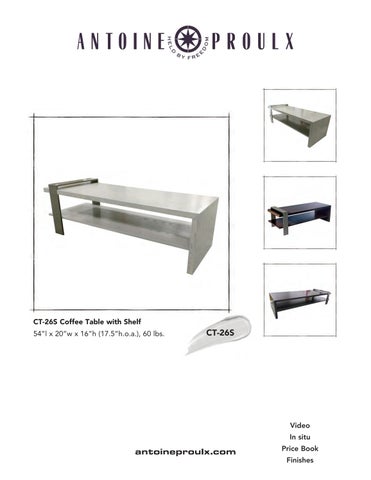 Antoine Proulx | Coffee Tables | 1-520-760-0037 第 5 页