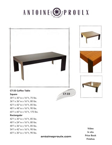 Antoine Proulx | Coffee Tables | 1-520-760-0037 第 6 页