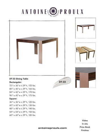 Antoine Proulx | Dining Tables | 1-520-760-0037 第 2 页