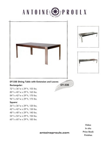 Antoine Proulx | Dining Tables | 1-520-760-0037 第 4 页