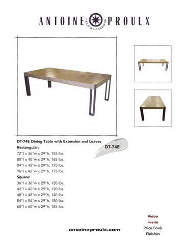 Antoine Proulx | Dining Tables | 1-520-760-0037 第 7 页