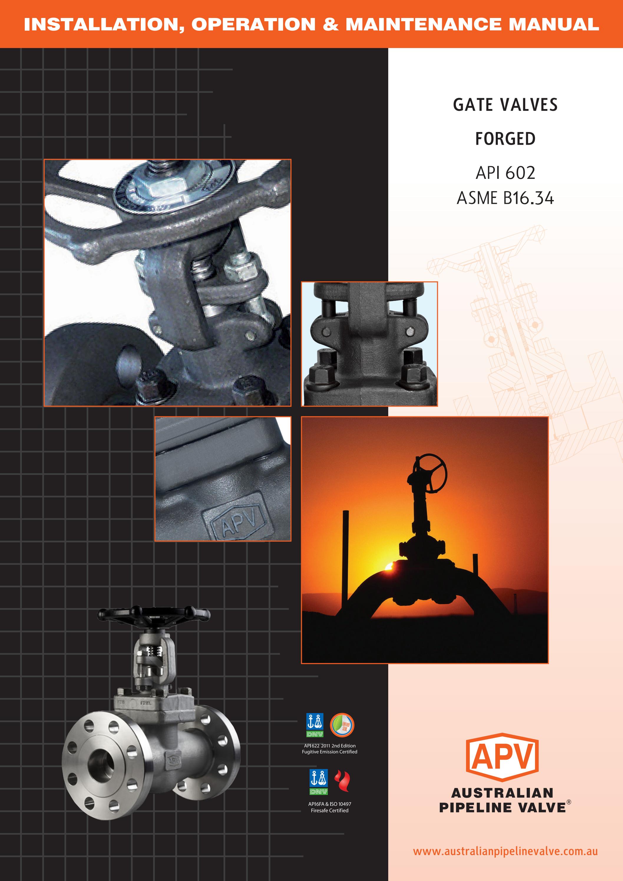 APV Gate Valves IOM by Australian Valve Centre Issuu