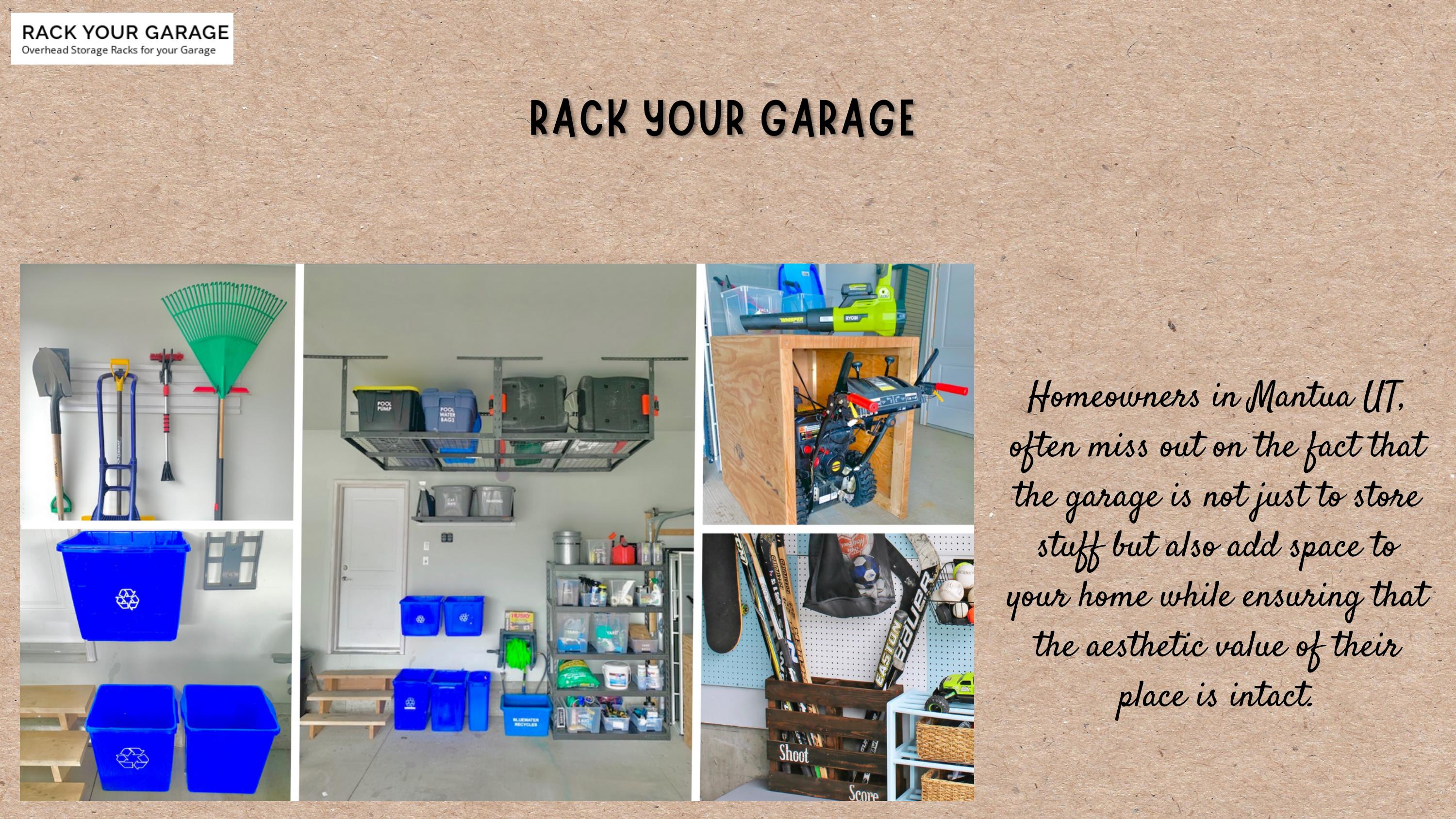 choose Rack Your Garage for solutions for garage storage by Rack Your