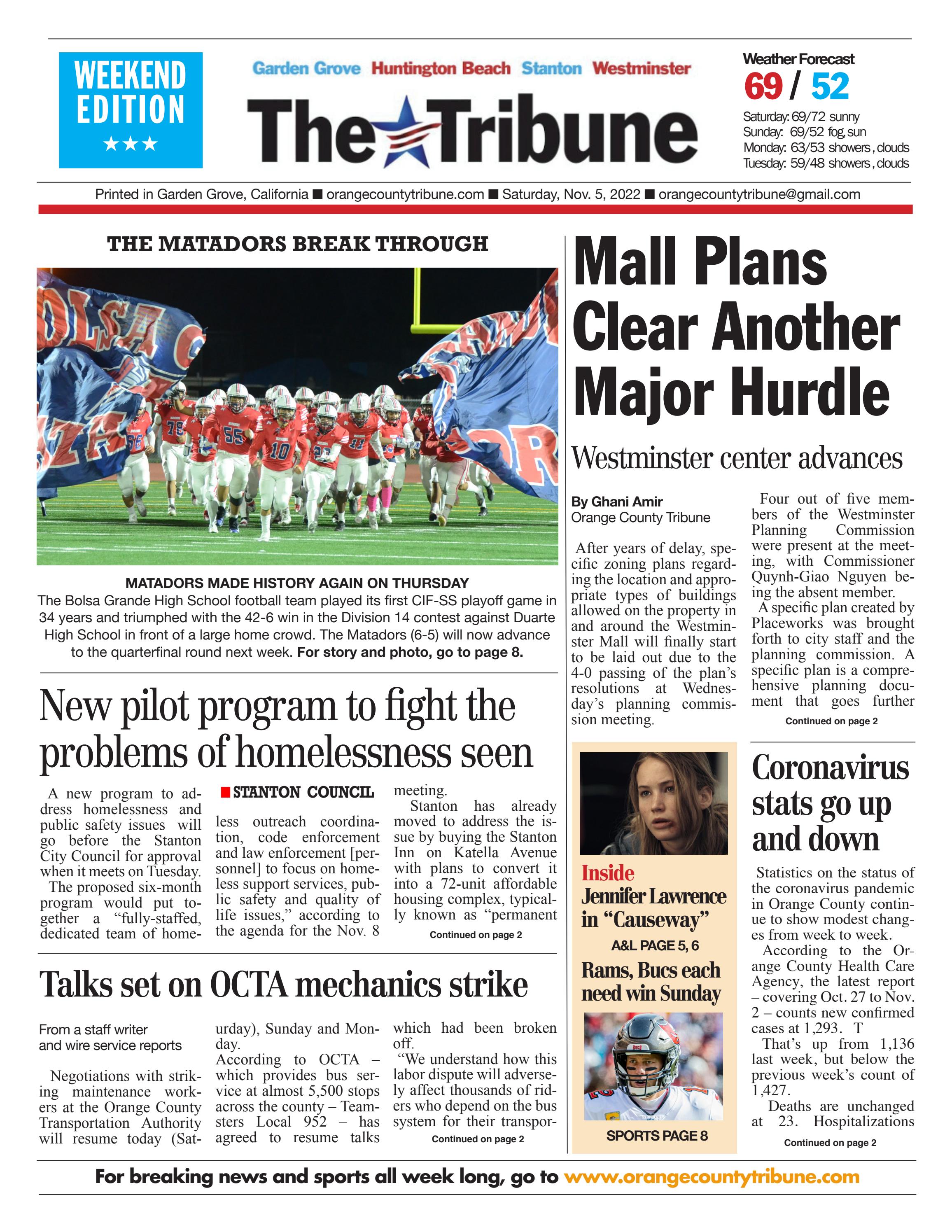 The Orange County Tribune Nov 5 2022 By Orangecountytribune Issuu