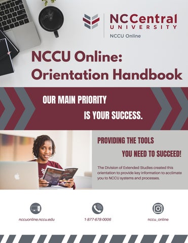 NCCU Online: Orientation - Spring 2023 New Admit by NCCU-Division_of_Extended_Studies  - Issuu