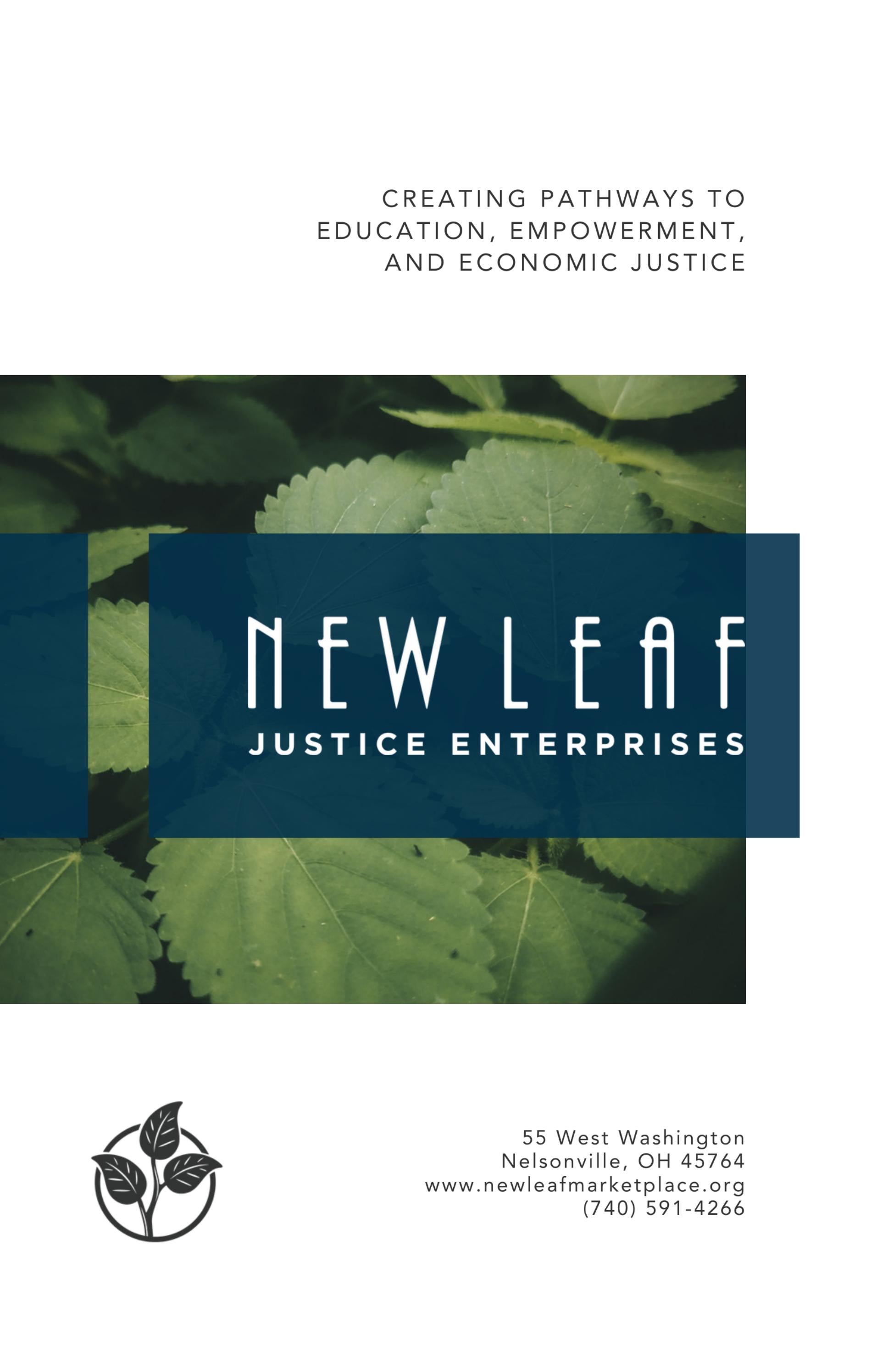 New Leaf Justice Enterprise by Charlie Chadwick Issuu