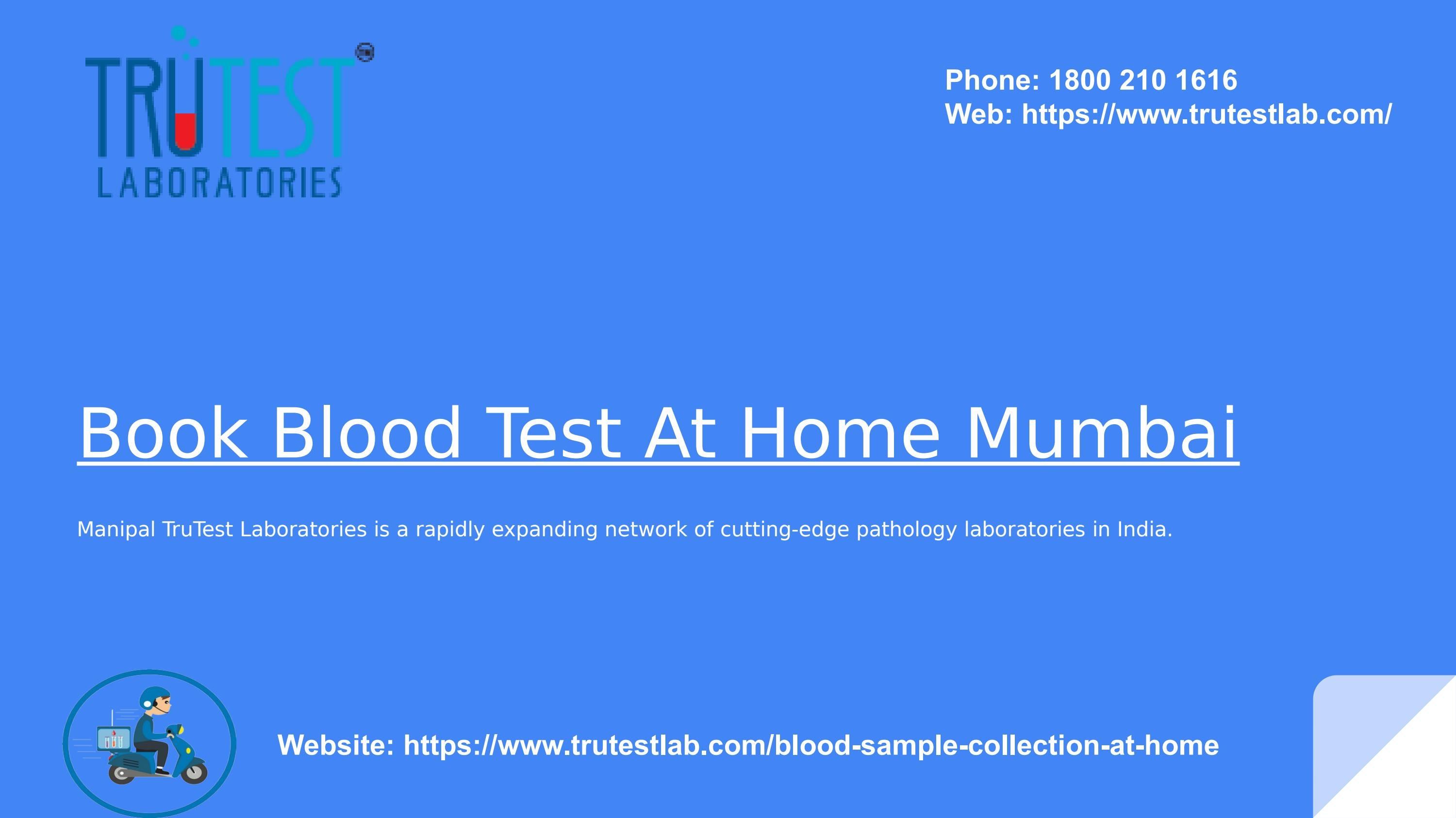 Book Blood Test At Home Mumbai by manipaltrutest Issuu