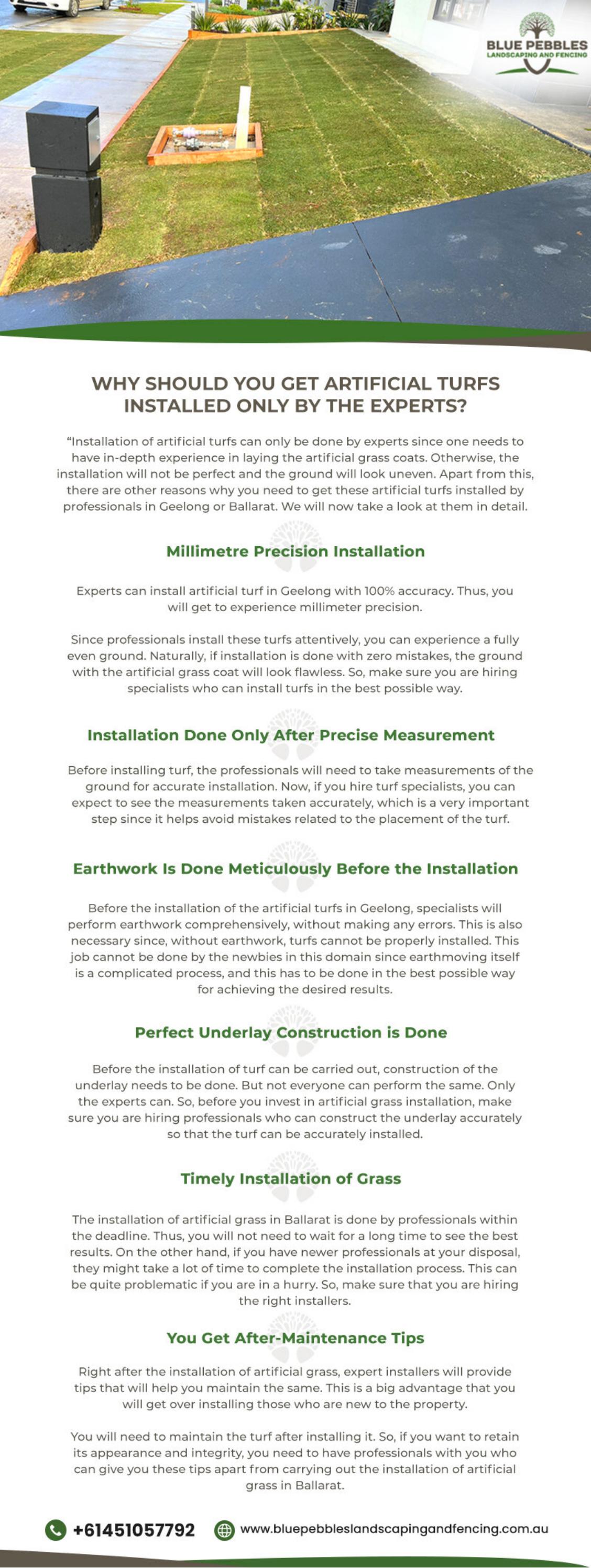 Why Should You Get Artificial Turfs Installed Only by the Experts? by