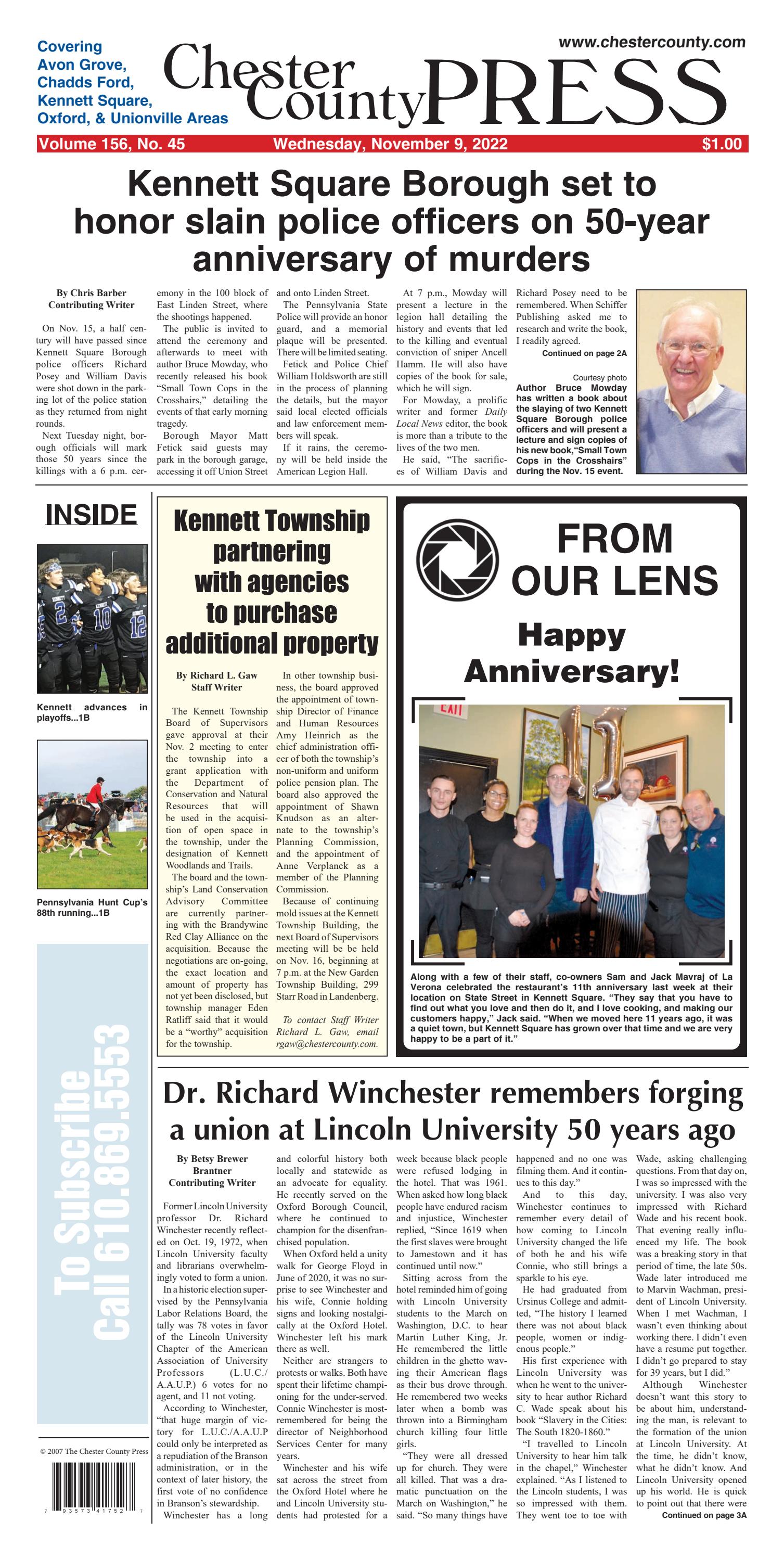 Chester County Press 11092022 Edition by Ad Pro Inc. Issuu