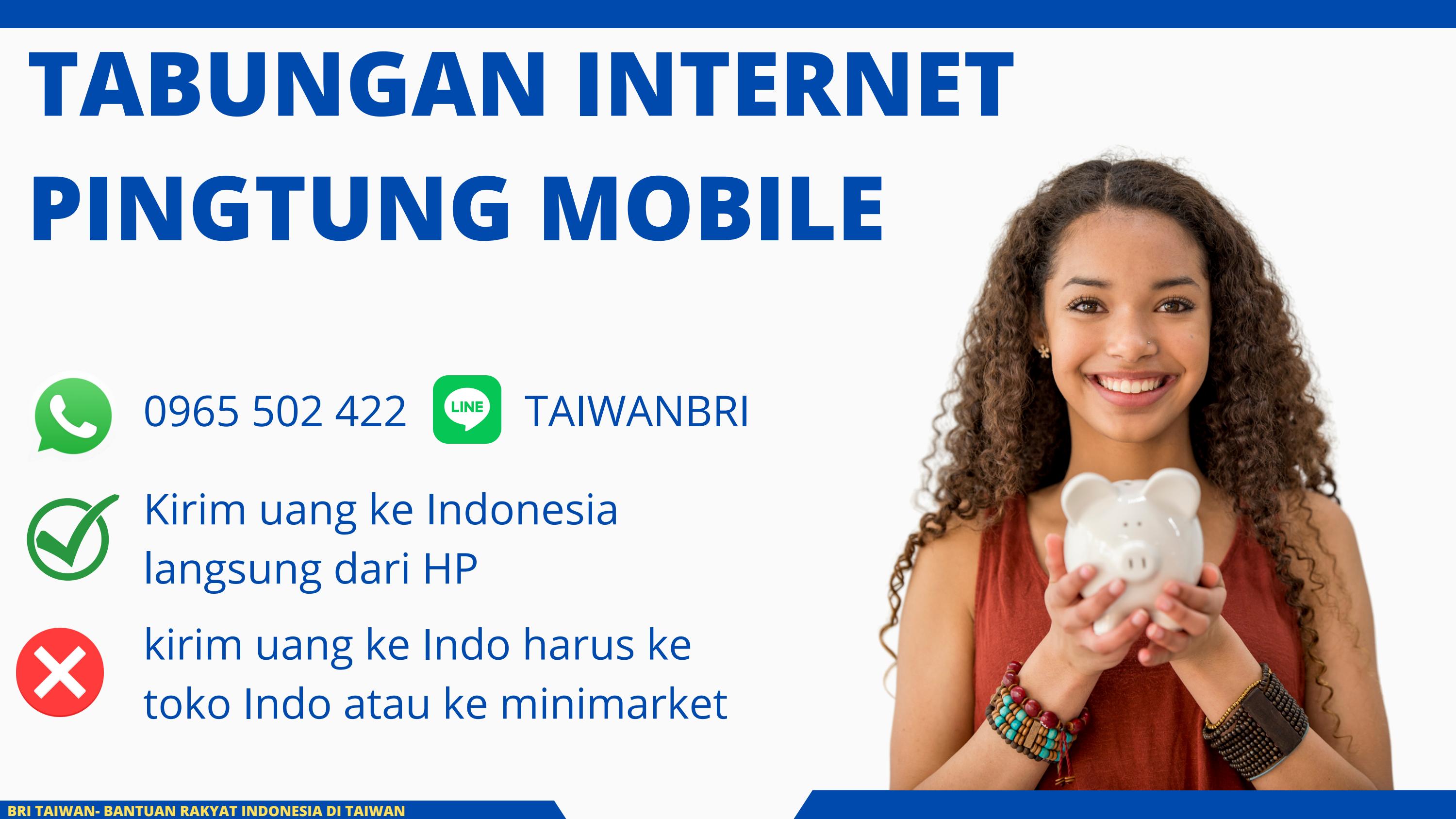 tabungan pingtung mobile LINE taiwanbri WA+0965 502 422 by
