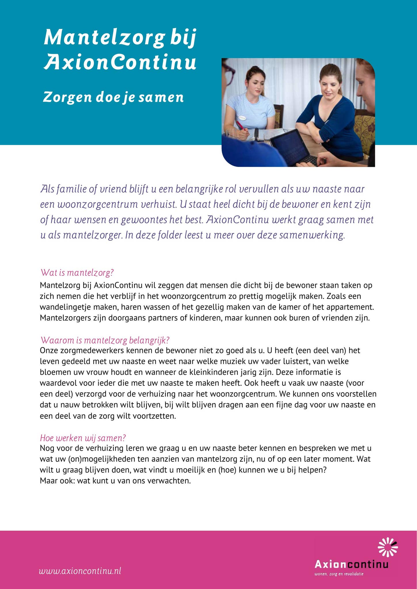 Mantelzorg bij AxionContinu by AxionContinu - Issuu