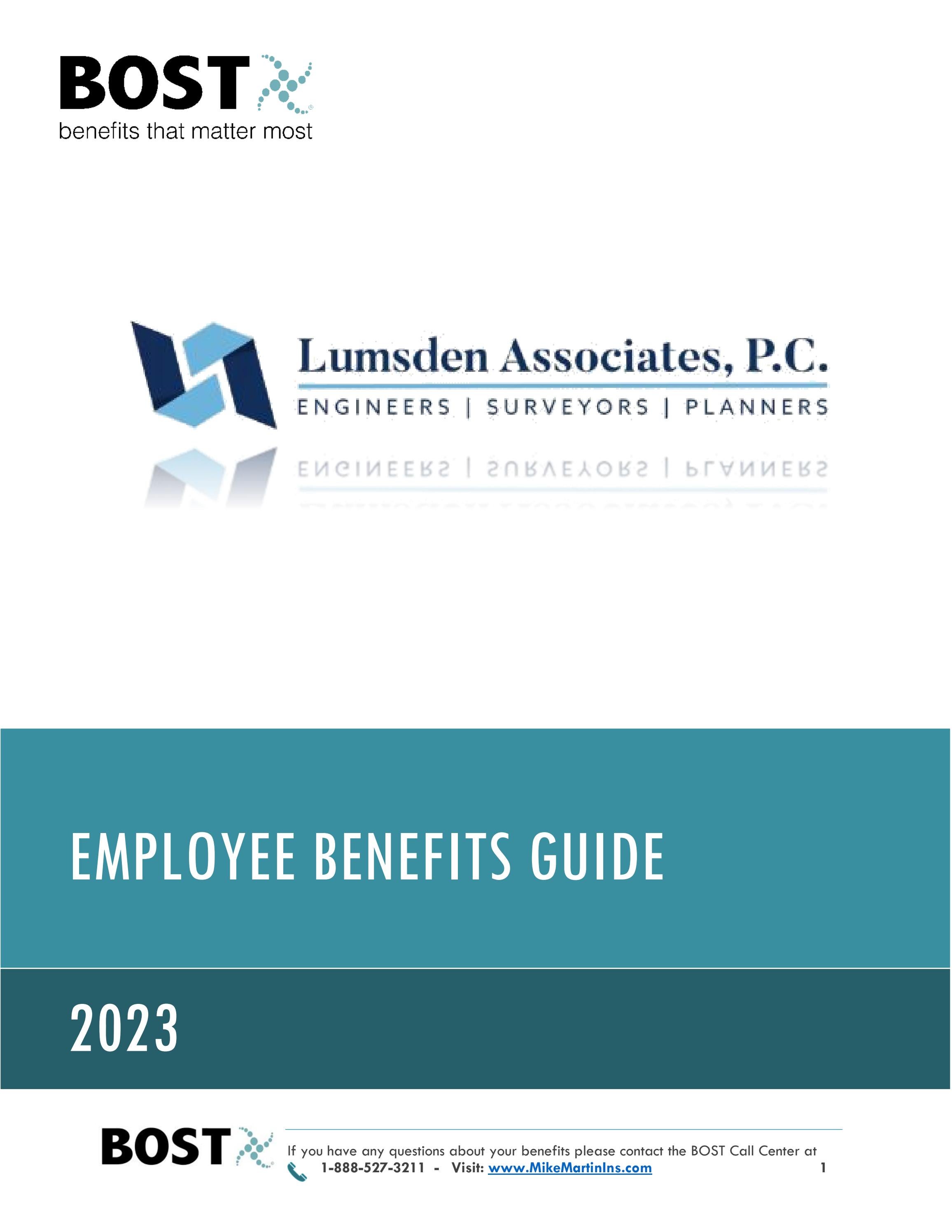 Lumsden Benefit Guidebook 2023 by BOST_Benefits Issuu