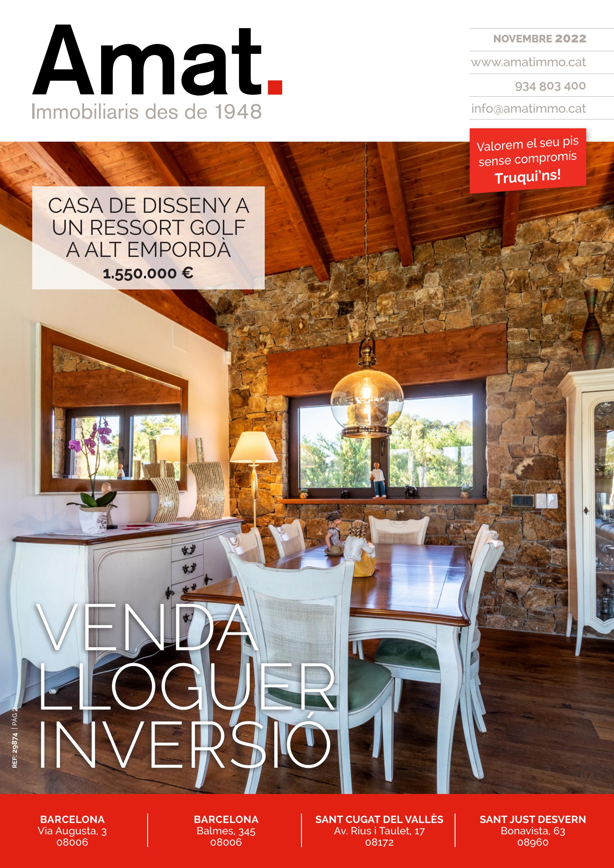 Revista Immobles NOV'22 by Amat Immobiliaris Issuu