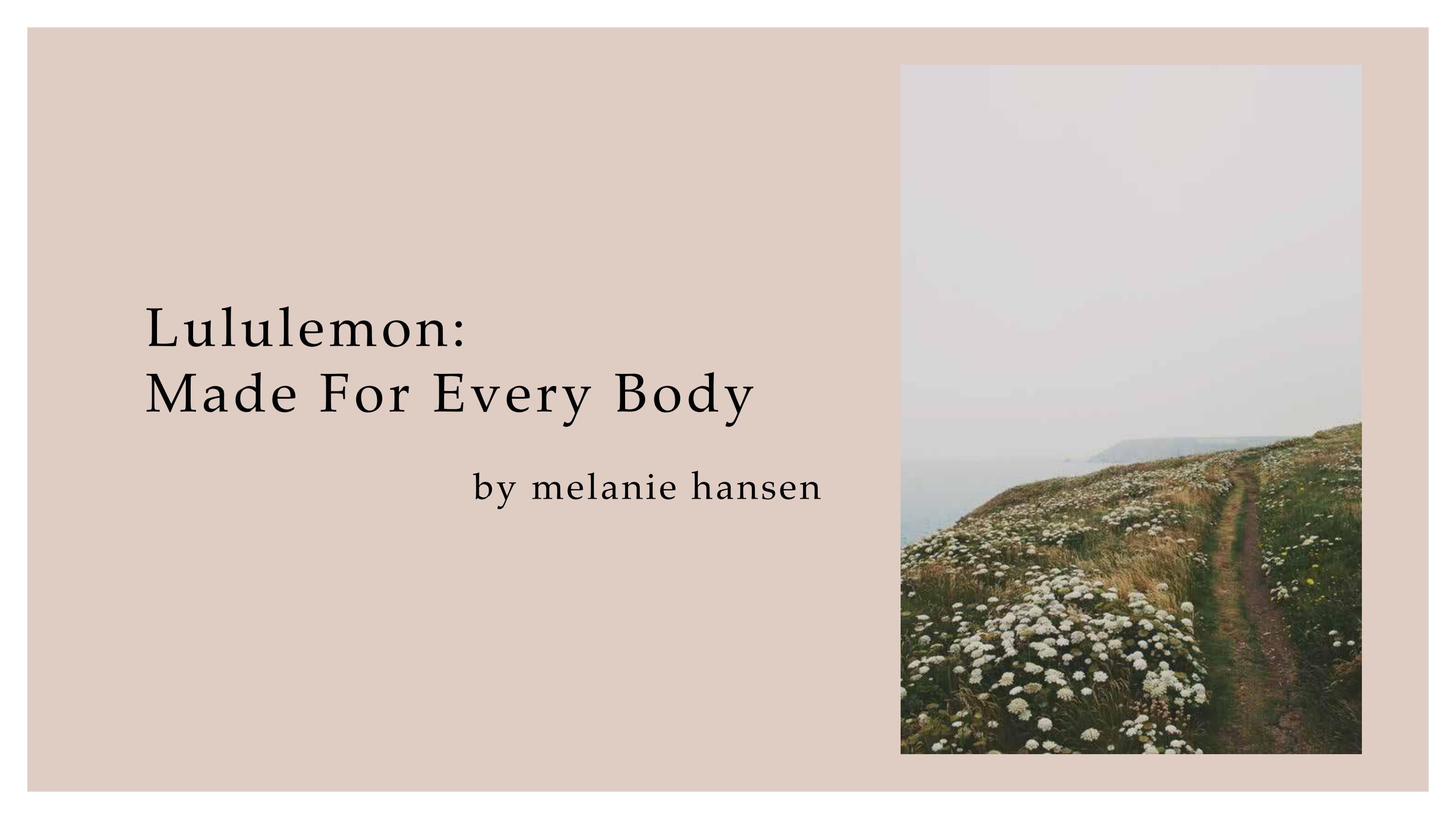 Gender Neutral Lululemon by melaniemhansen Issuu