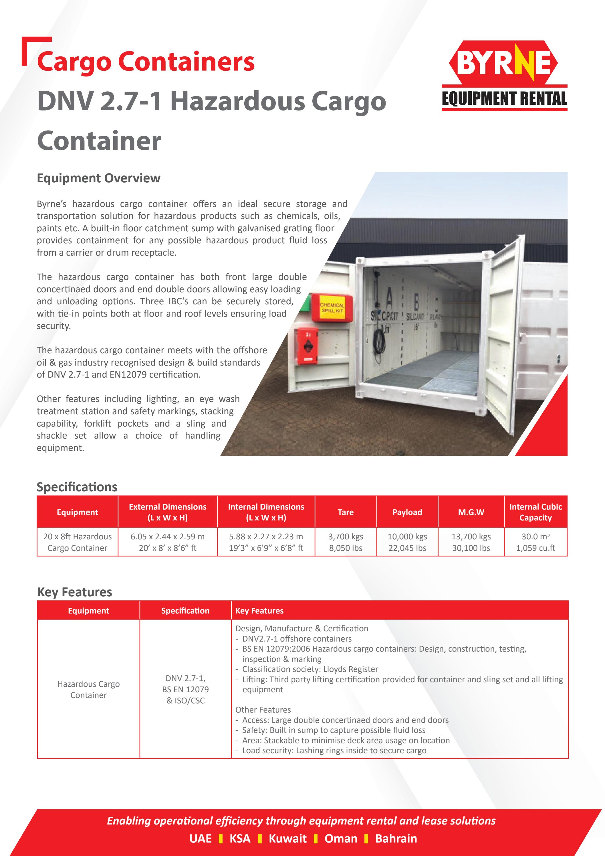 DNV 2.71 Hazardous Cargo Containers by Byrne Group Issuu