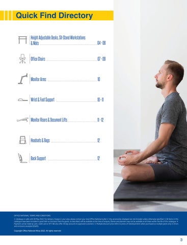 OfficeNationalAfrica Ergonomic Products 家具目录 | 版 1 | Support 办公 第 3 页