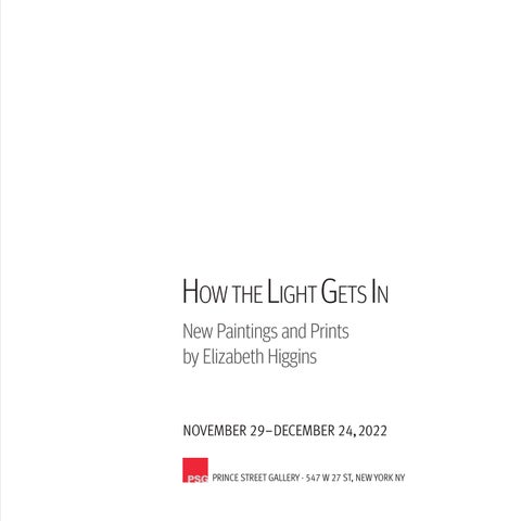 Elizabeth Higgins 灯饰目录 · How the 灯饰 Gets In: New Paintings and Prints by 第 3 页