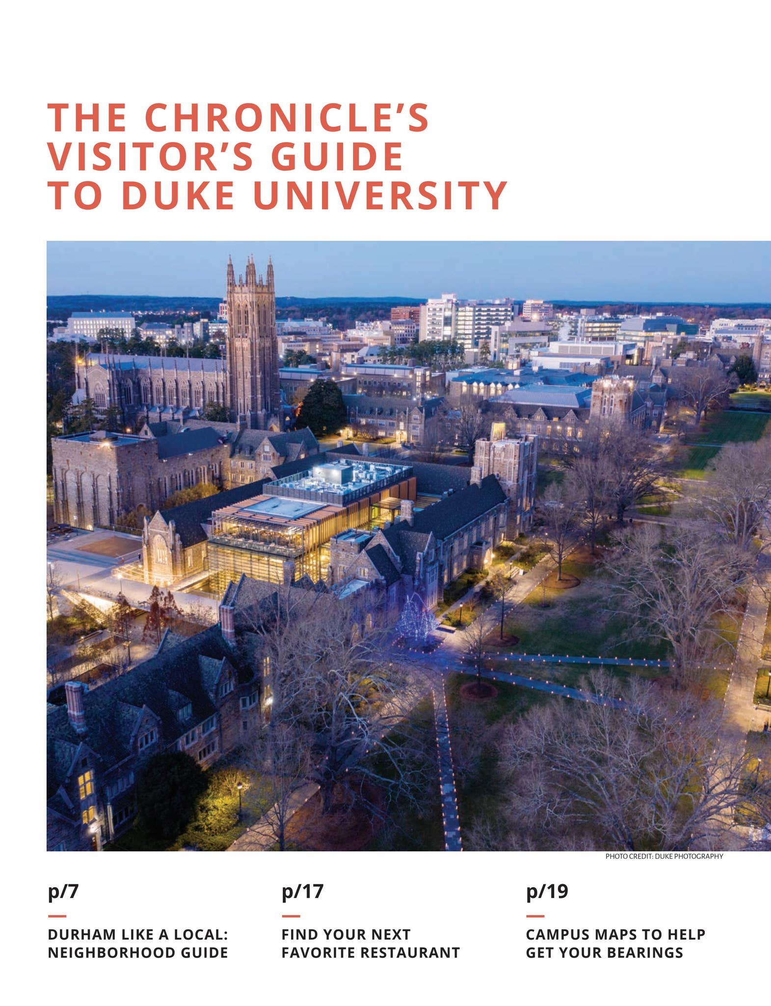 The Chronicle's Visitor's Guide to Duke University by Duke Chronicle ...