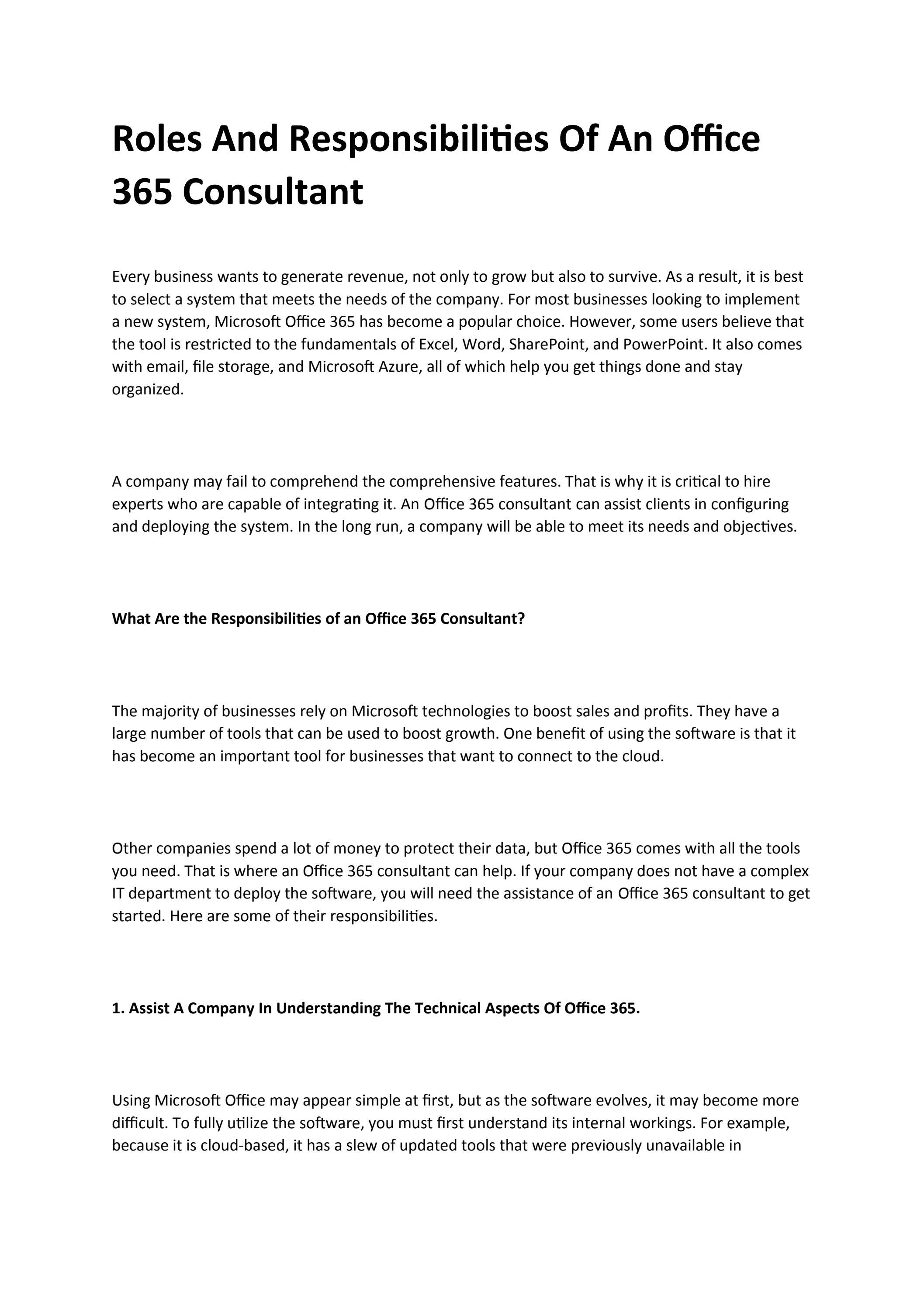 Office 365 Consultant By The Walker Group Issuu