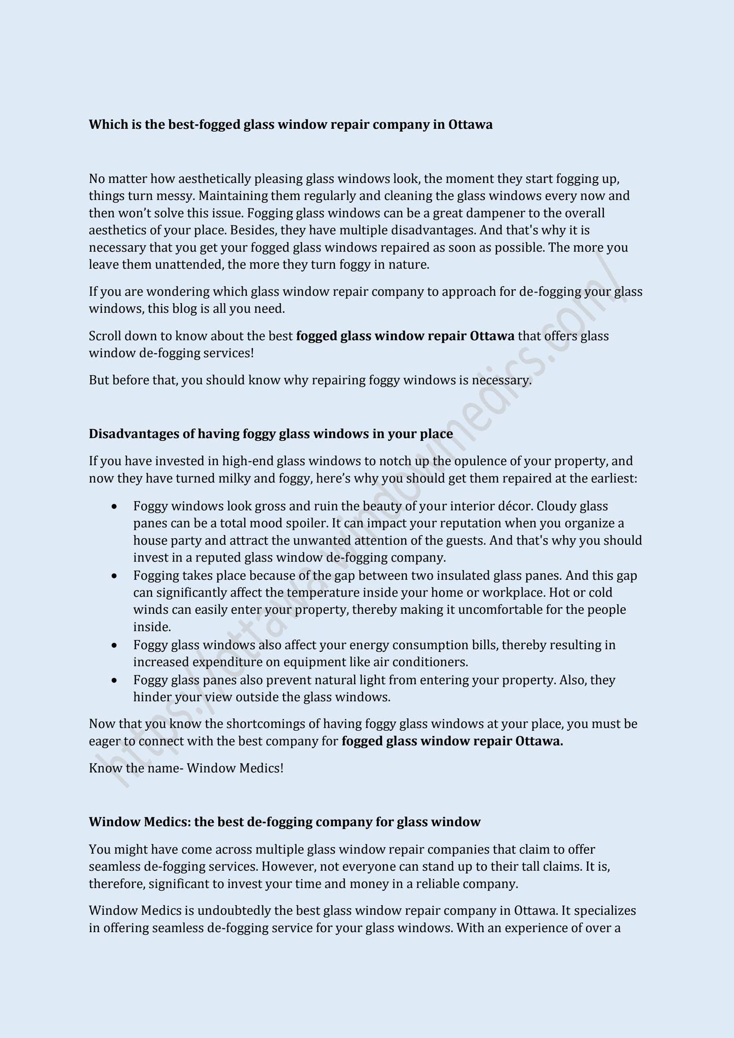 Which is the Best Fogged Glass Window Repair Company in Ottawa_window ...