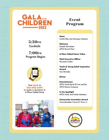 2022 Gala for the Children 电子版 Program 第 2 页