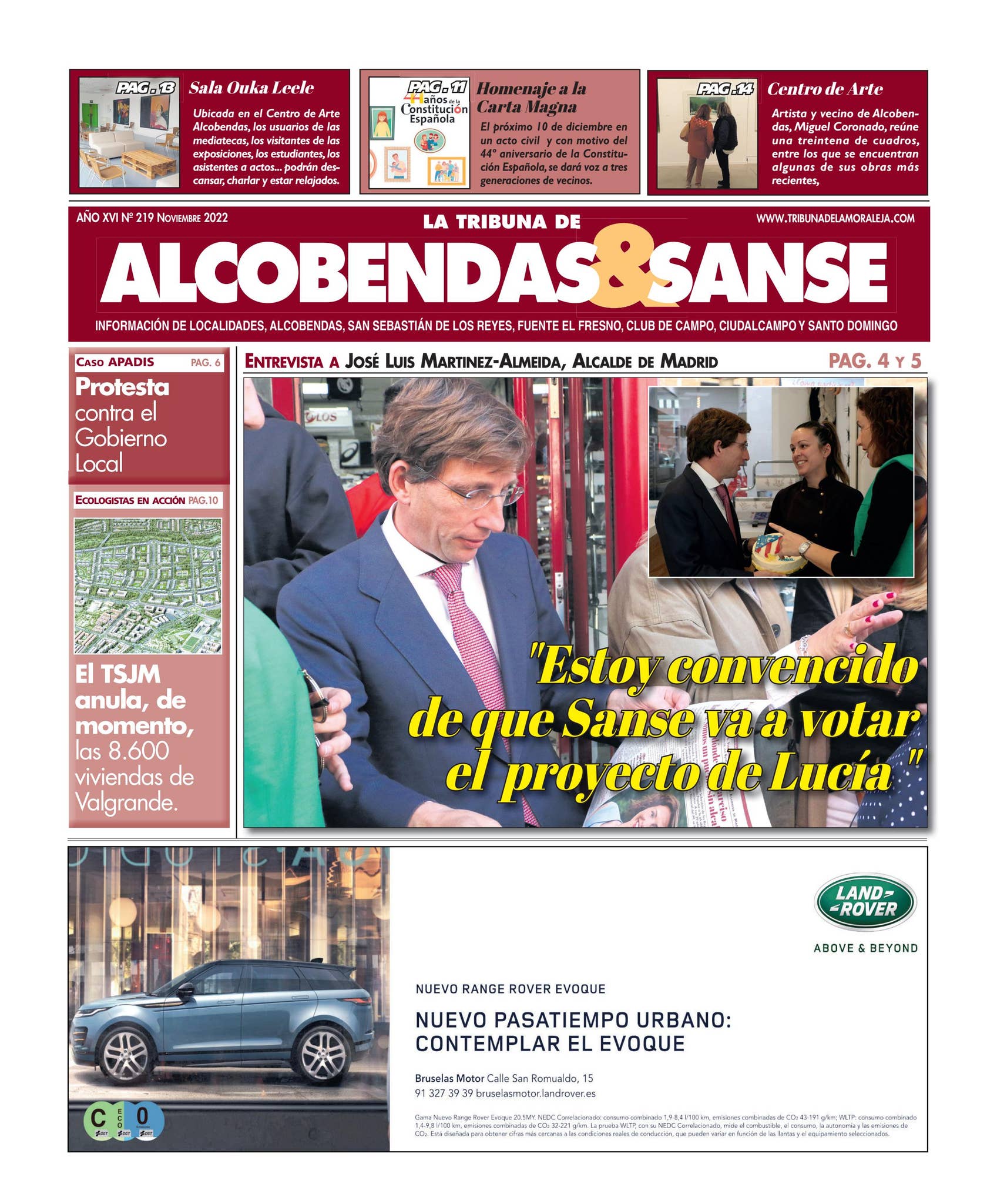 Tribuna de Alcobendas&Sanse Noviembre 2022 by Tribuna de La Moraleja ...