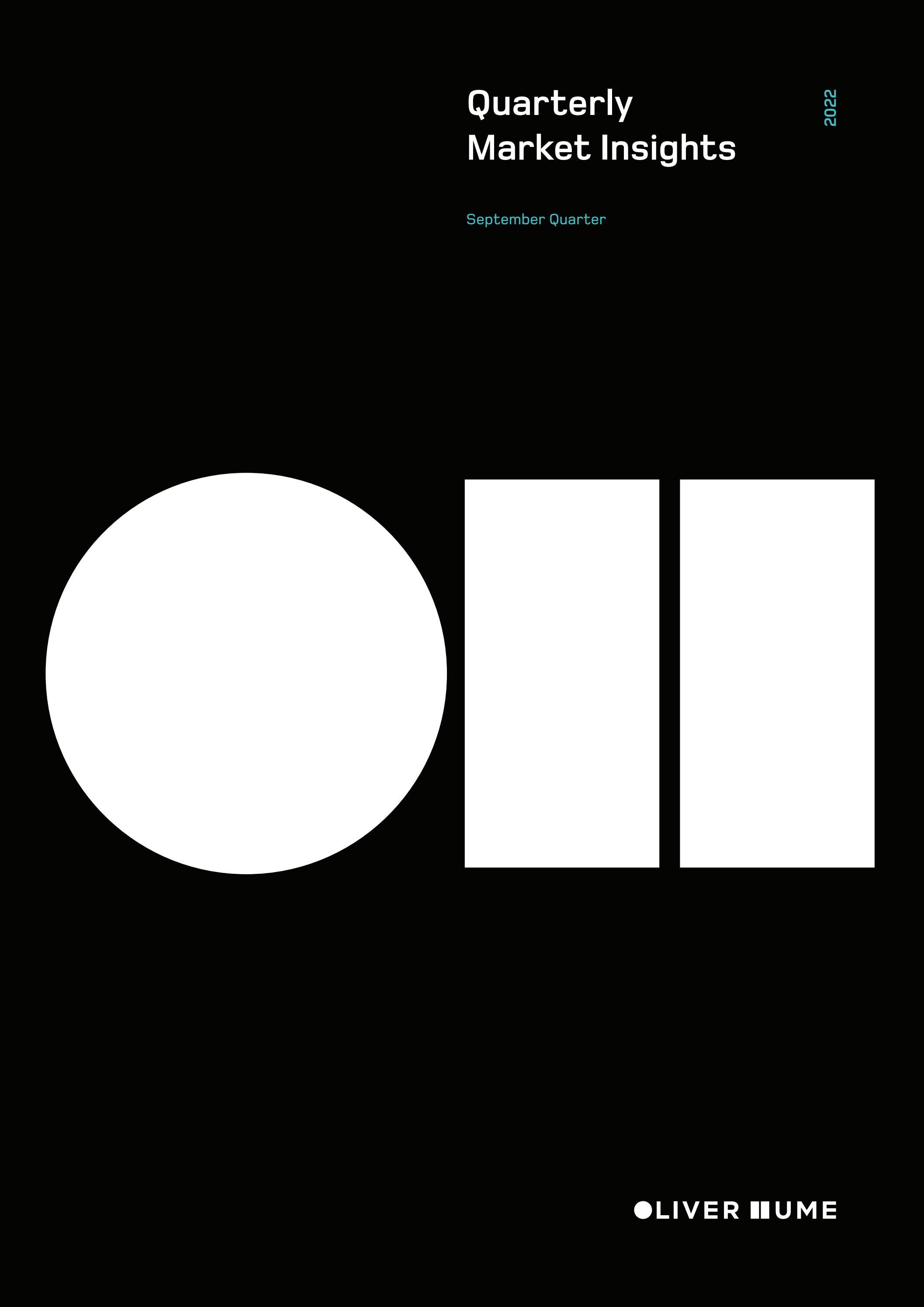 Oliver Hume Quarterly Market Insights September Quarter 2022 by