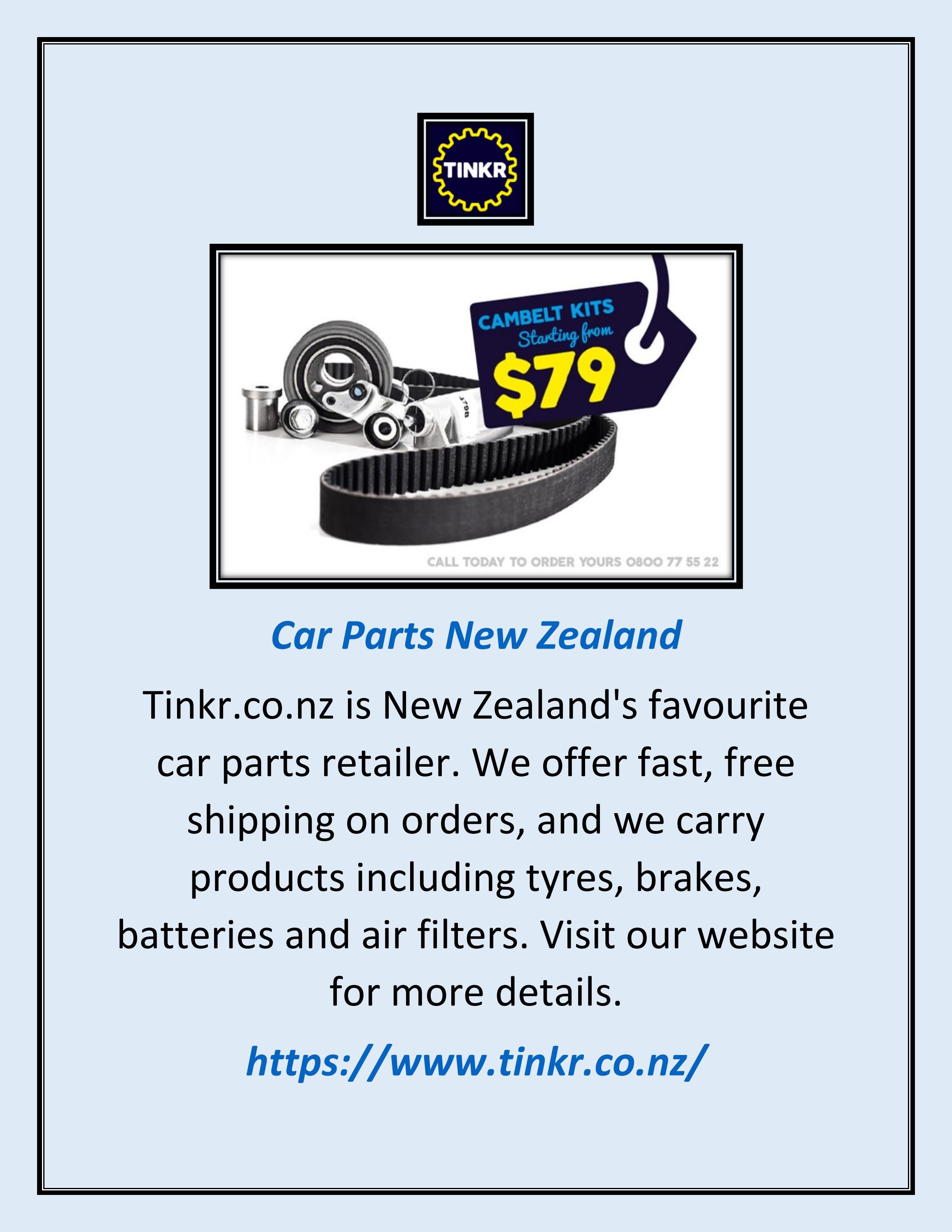 Car Parts New Zealand Tinkr.co.nz by TINKR LIMITED Issuu