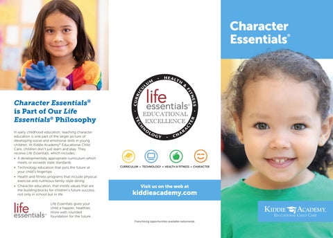Character Essentials Brochure by Kiddie Academy - Issuu
