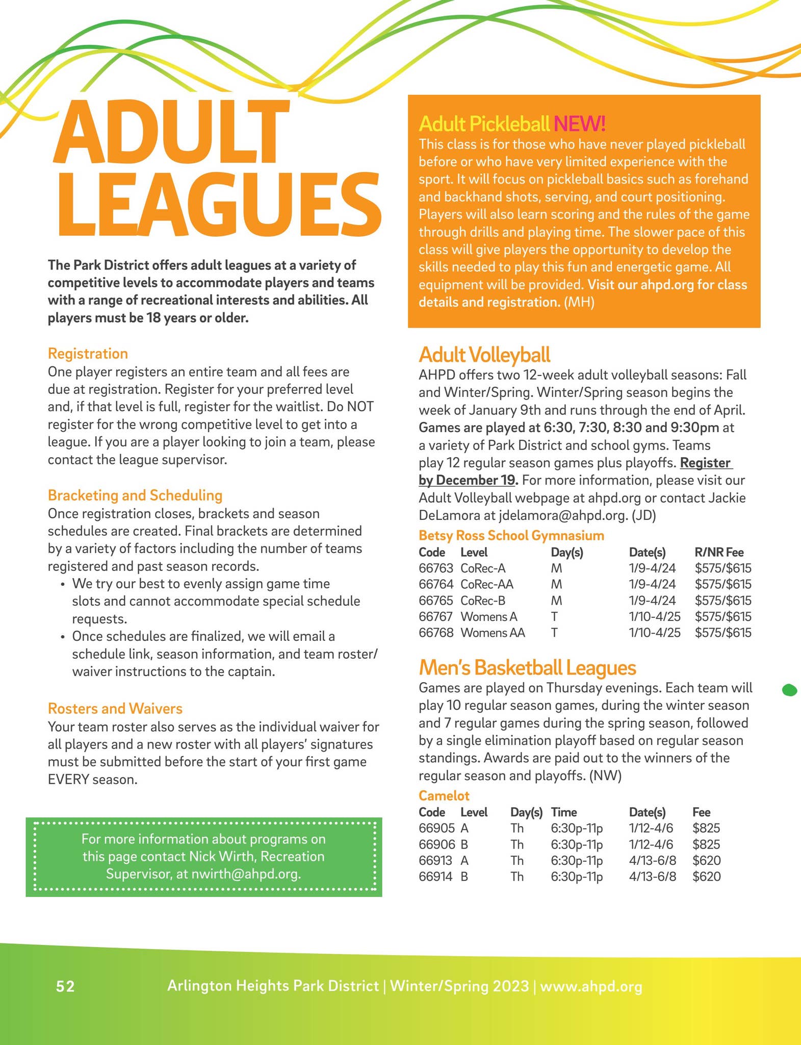 AHPD Winter/Spring Program Guide 2023 by Arlington Heights Park ...