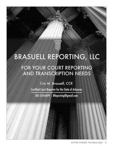 The Arkansas Lawyer Fall 2022 第 15 页