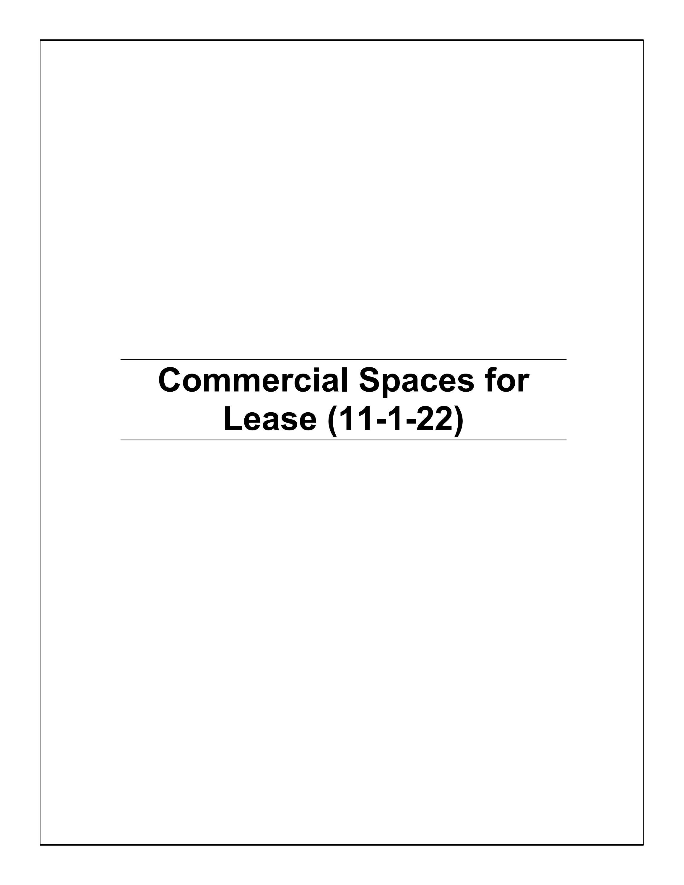 Commercial Spaces for Lease November 2022 by City of Miramar Issuu