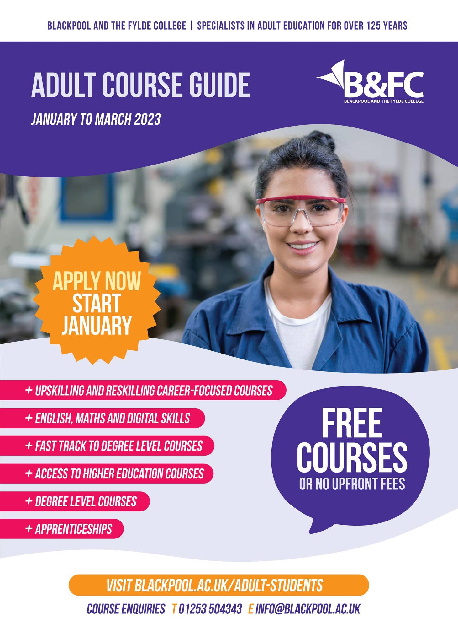 Adult Course Guide Adult Course Guide by Blackpool and The Fylde College - Issuu