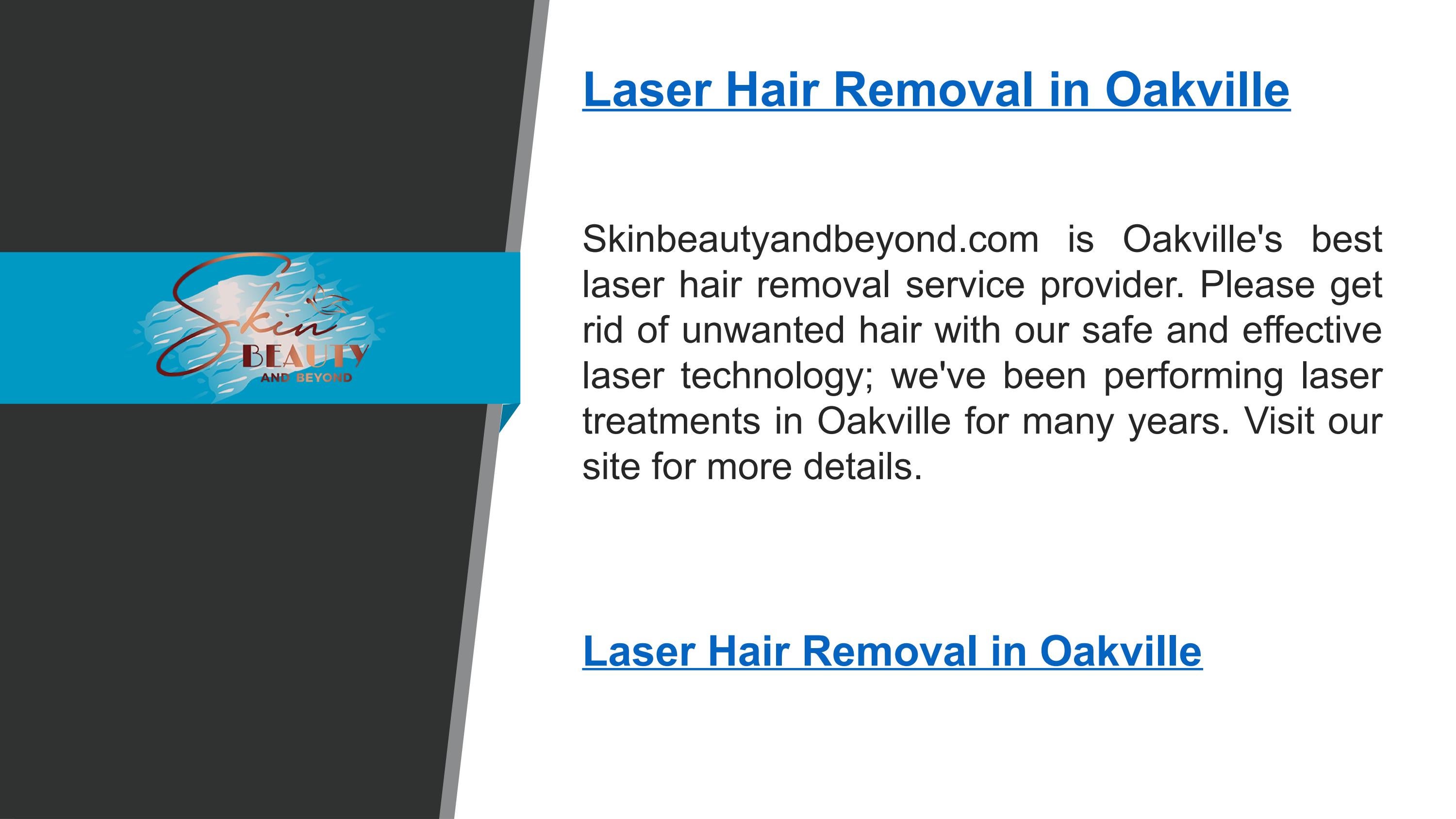 Laser Hair Removal in Oakville by skinbeautyandbeyond Issuu