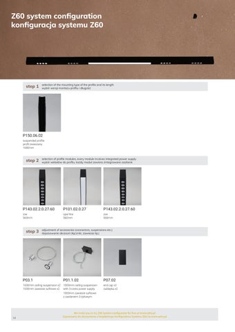 Zaho Lighting 灯饰目录 · System Z60, Z100 PL/ 英文 by 第 16 页