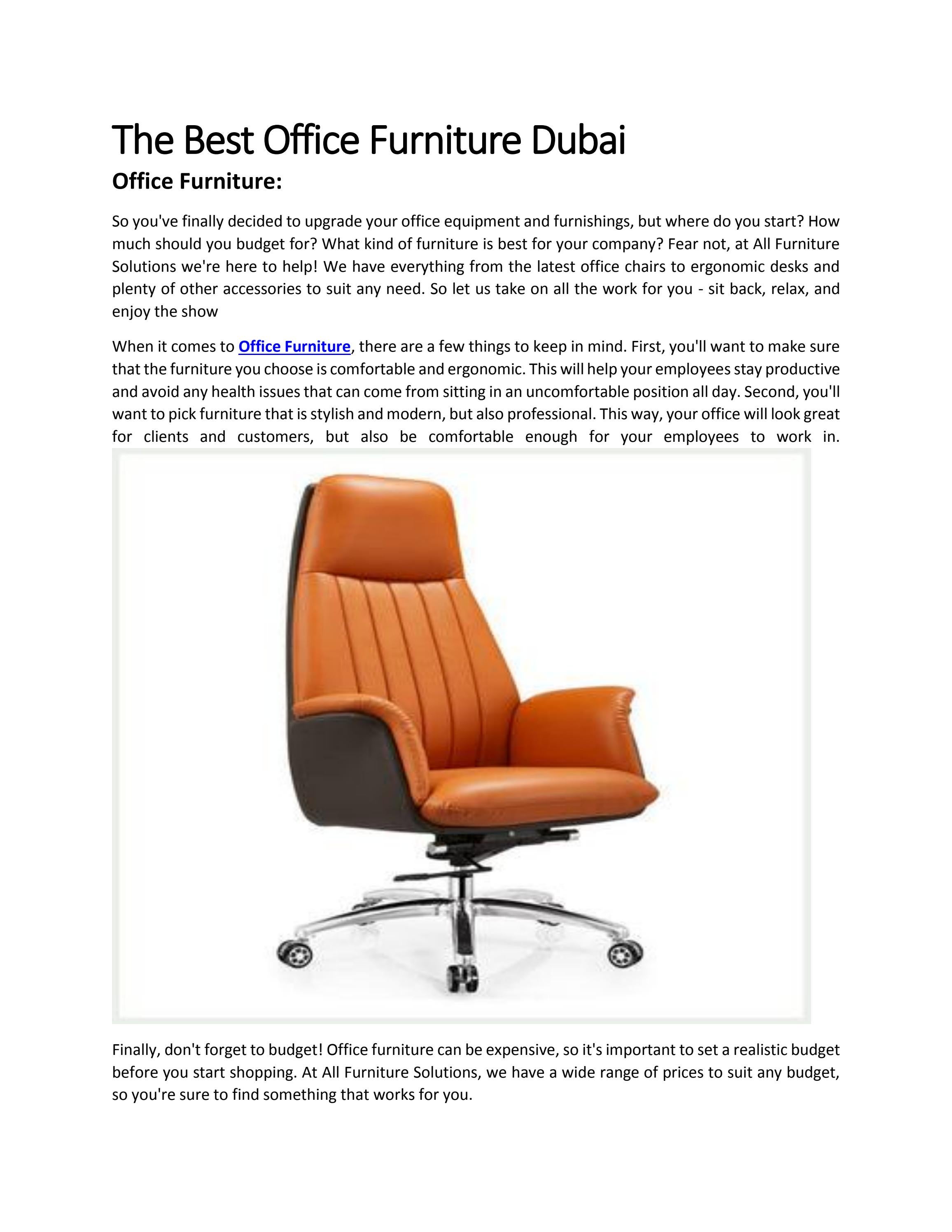The Best Office Furniture Dubai by multiwoodae2 Issuu