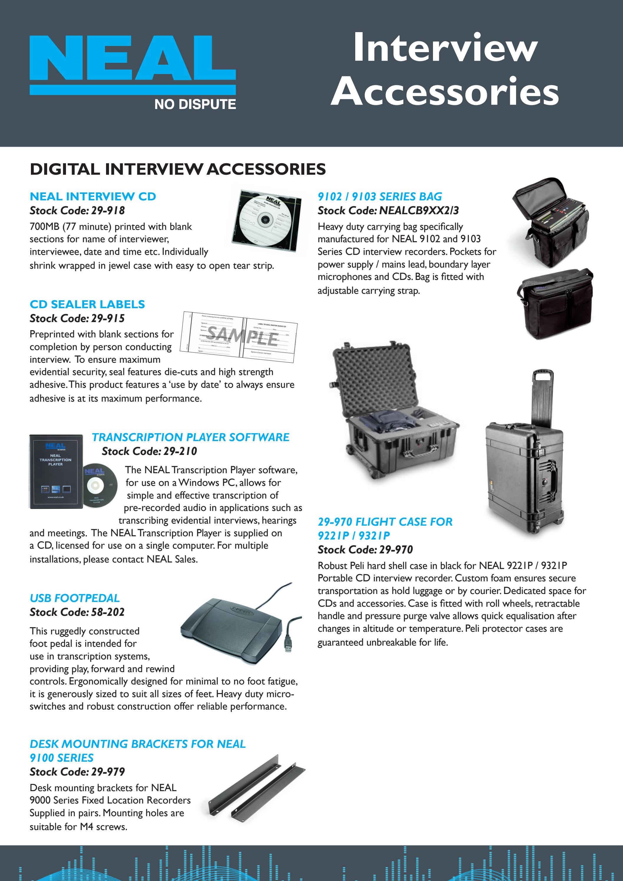 NEAL Interview Accessories by Canford Audio Issuu