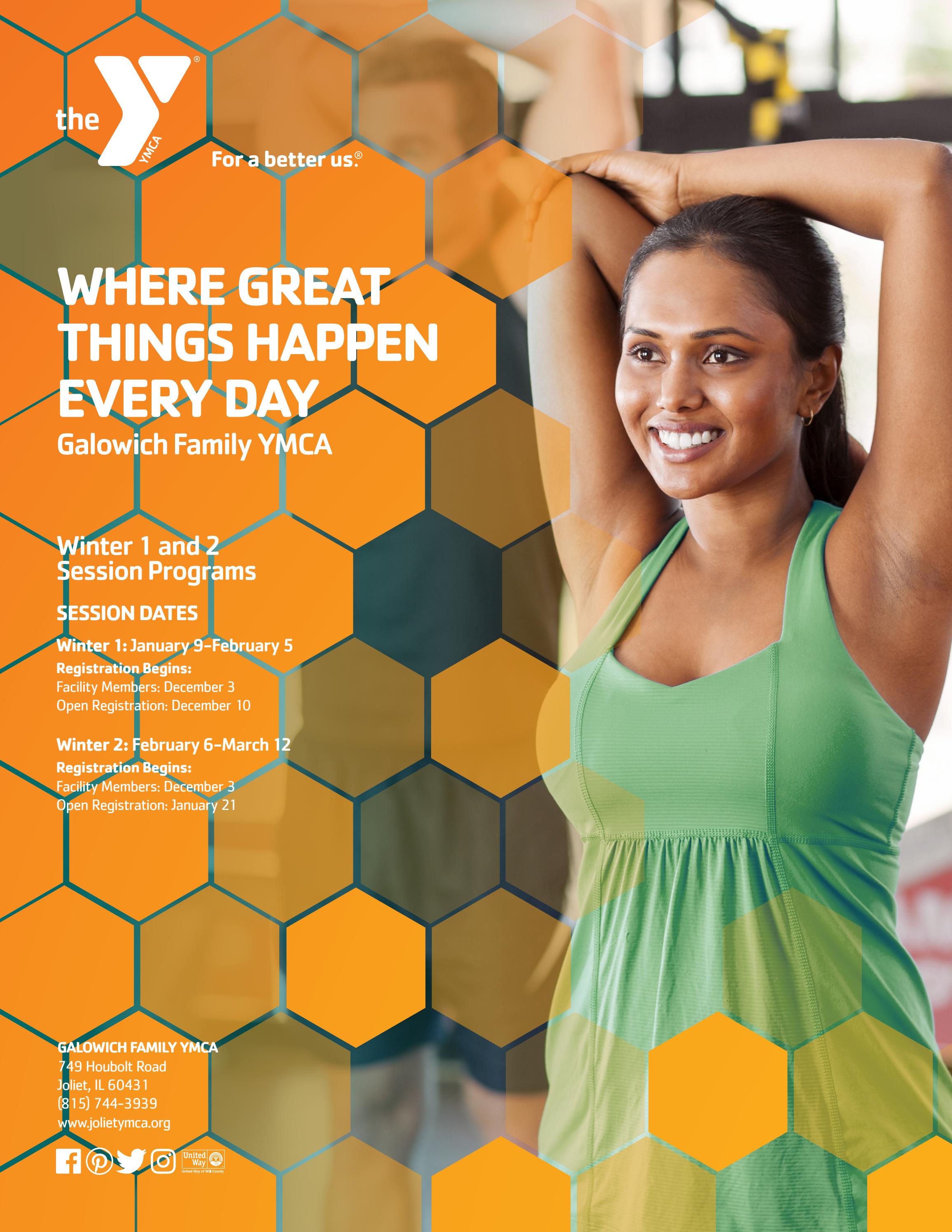 2022 Galowich Family YMCA Winter Session Program Schedule by Indesign ...